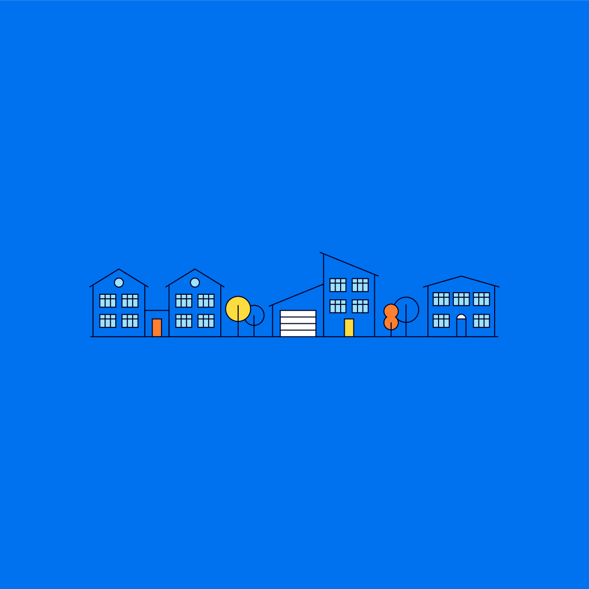 A row of houses