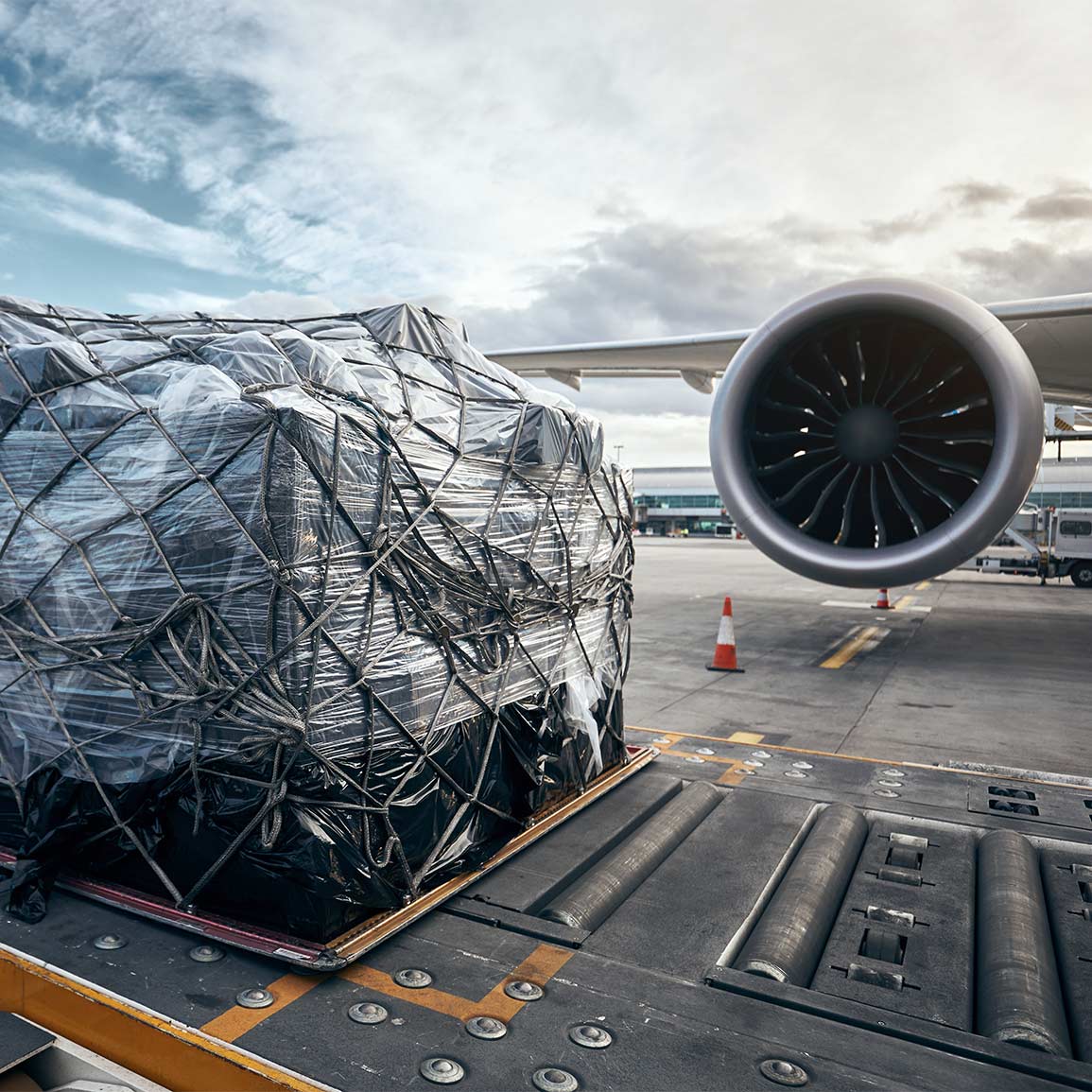 airplane on a tarmac