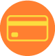 Icon of a credit card