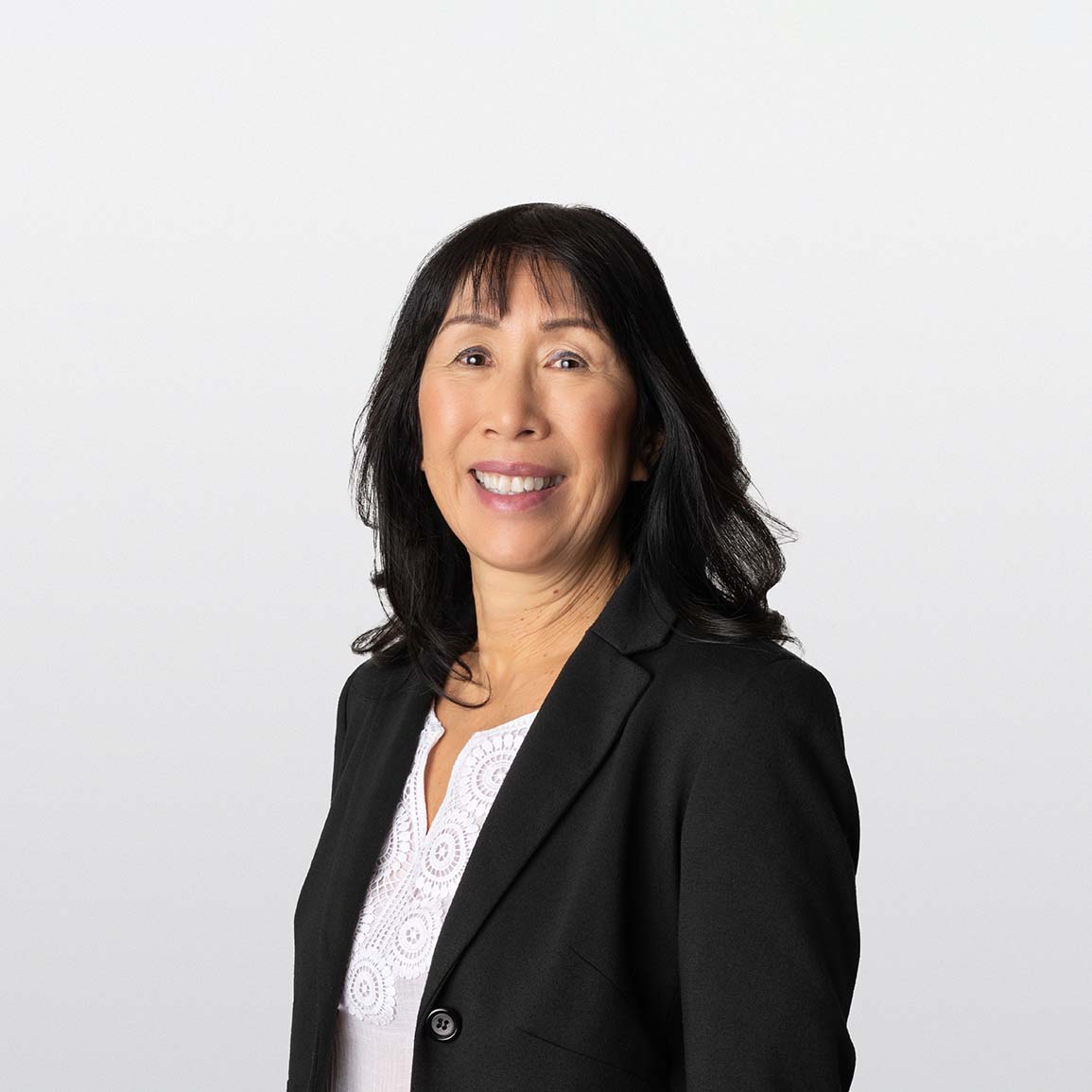 Image of Lucinda Bareham, financial advisor on white background.