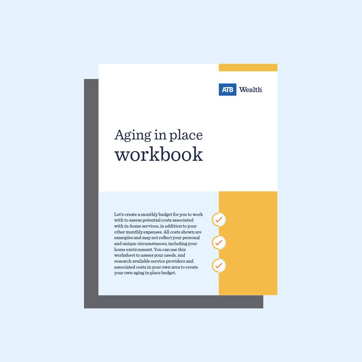 Aging in place budget workbook